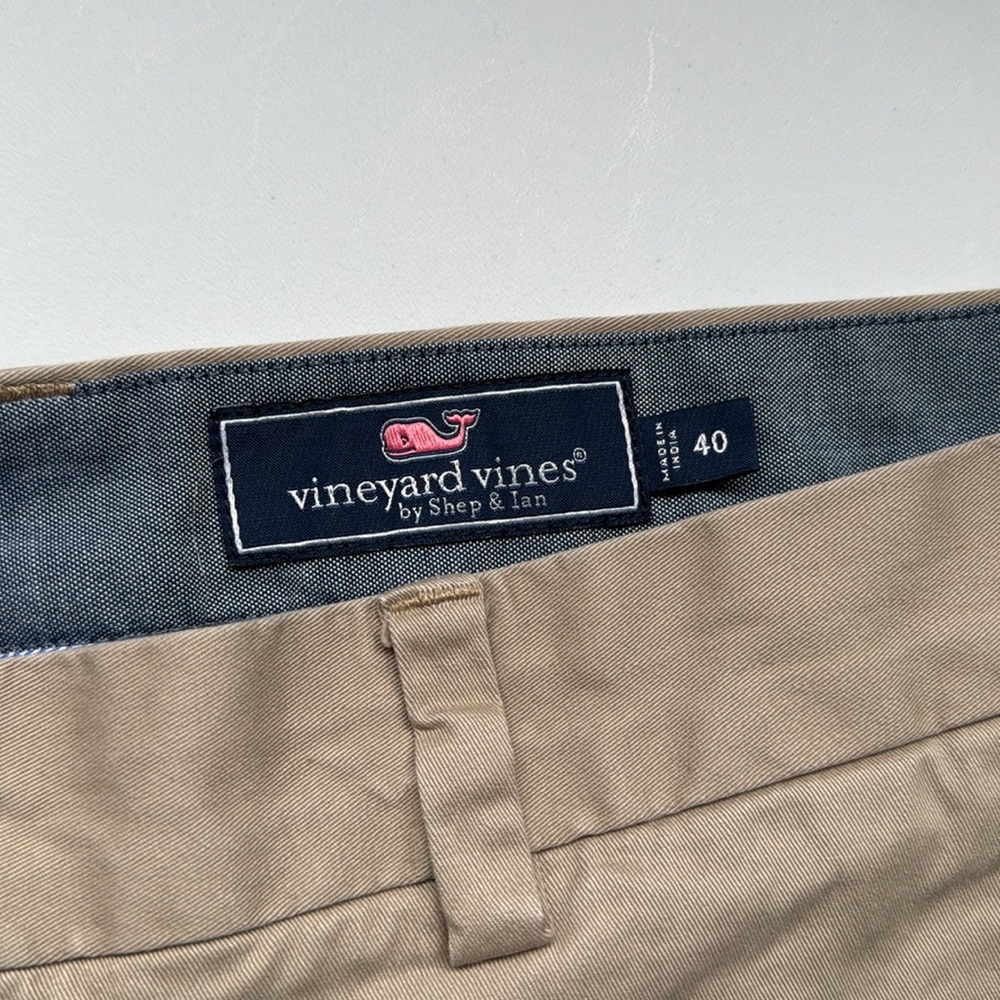 Vineyard Vines Tan Flat Front Shorts - Picture 2 of 7